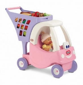 Cos pentru cumparaturi Little Tikes, Roz