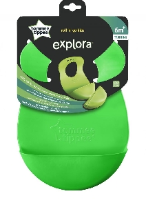 Baveta Roll and Go Tommee Tippee, Verde