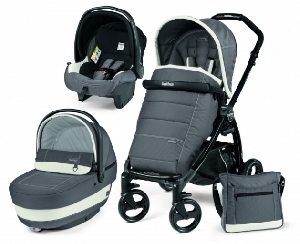 Carucior 3 in 1 Book Plus Black Completo SL Peg Perego, Ascot