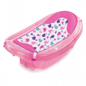 Set cadita si suport de baita Sparkle and Splash Summer Infant, Roz