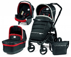 Carucior 3 in 1 Book Plus Black Pop-Up Peg Perego, Synergy