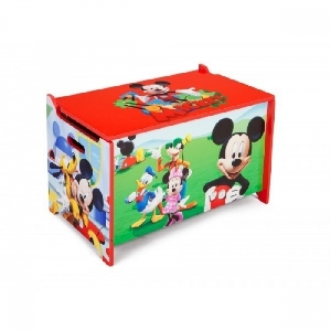 Ladita din lemn pentru depozitare jucarii Disney Delta Children, Mickey Mouse