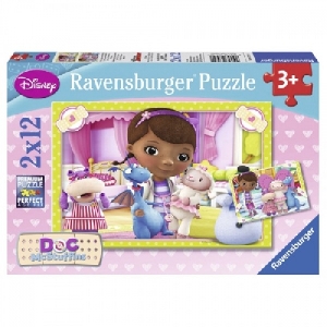 Puzzle Doctorita Plusica 2 x 12 Piese Ravensburger,