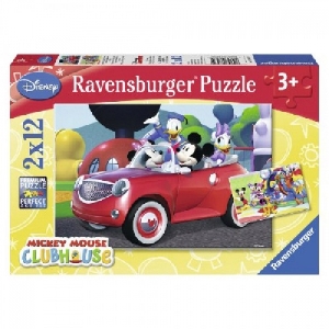 Puzzle Minnie, Mickey si Prietenii 2 x 12 Piese Ravensburger,