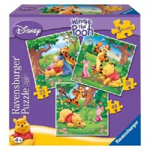 Puzzle Winnie the Pooh 25 / 36 / 49 Piese Ravensburger,