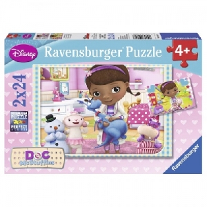 Puzzle Doctorita Plusica 2 x 24 Piese Ravensburger,