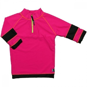 Tricou de baie pink black cu protectie UV Swimpy, 98 - 104