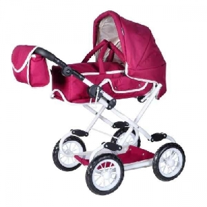 Carucior 2 in 1 pentru papusi Salsa Knorrtoys, Bordeaux