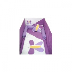 Aparatori laterale pentru pat Fluturasi 120 x 60 cm Deseda, Violet