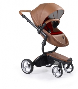 Carucior 2 in 1 Xari din piele ecologica Mima, Camel