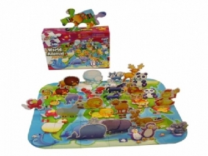 Puzzle 3D de sol Lumea animalelor Grafix,