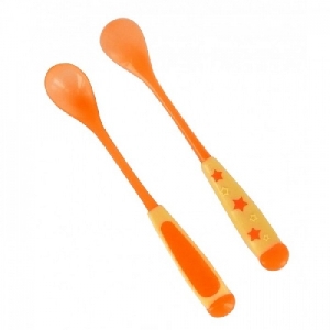 Set 2 lingurite bebe cu maner lung dBb Remond, Orange