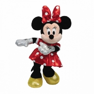 Plus cu sunete 20 cm Disney ty, Minnie rosu