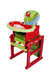 Scaun de masa 2 in 1 Fruity 4Baby, Rosu