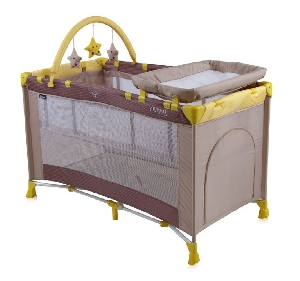 Patut pliant Penny 2 Plus 120 x 60 cm Lorelli, Beige&Yellow