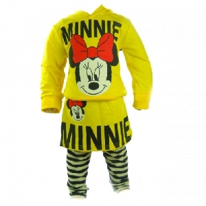 Set bluza si colanti Minnie Mouse Bucuria Copiilor, 12 luni