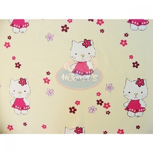 Lenjerie patut 5 piese 120 x 60 cm Hubners, Kitty Floricele Crem