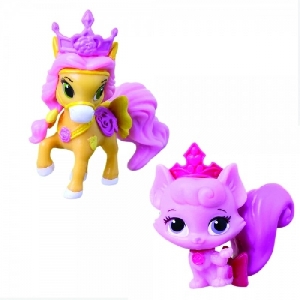 Figurine 3.8 cm Pets 2 Disney, Pisicuta Aurorei si Poneiul lui Belle