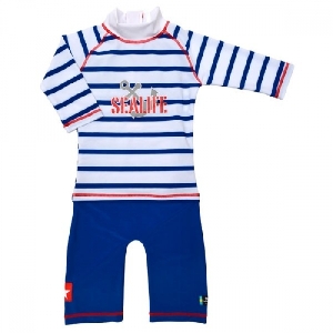 Costum de baie SeaLife blue protectie UV Swimpy, 74-80