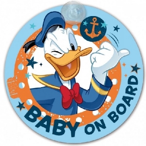 Semn de avertizare Baby on Board Disney Eurasia, Donald