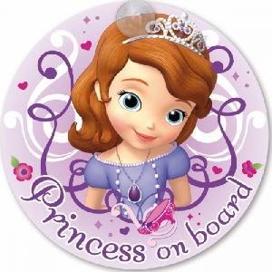 Semn de avertizare Baby on Board Disney Eurasia, Princess Sofia