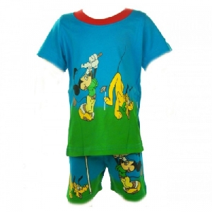 Set tricou si pantaloni scurti Mickey si Pluto Bucuria Copiilor, 18 luni