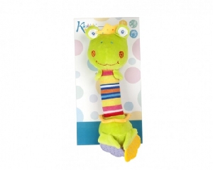 Jucarie plus cu sunete si inele gingivale KioKids, Frog