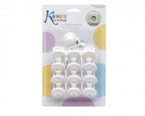 Set 12 aparatoare priza cu cheie KioKids,