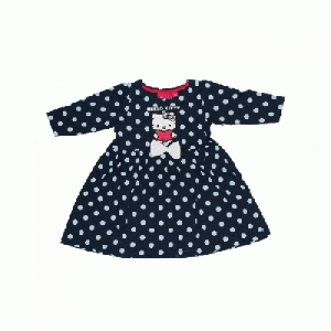 Rochie Hello Kitty bleumarin cu buline Disney, 9 ani (134 cm)