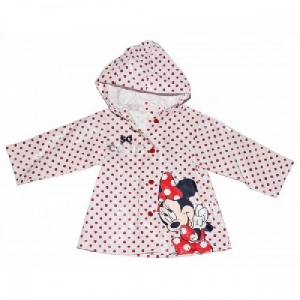 Pelerina ploaie Minnie alba Disney, 6 luni (68 cm)