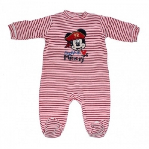 Salopeta bebe Mickey rosu 8234 Disney, 9 luni (74 cm)