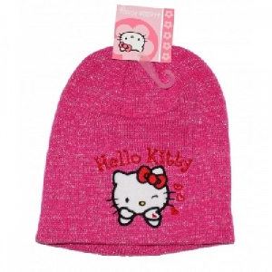 Caciula tricotata Hello Kitty roz Disney, 54 cm (8-11 ani)