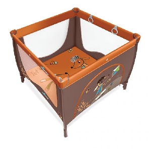 Tarc de joaca cu inele ajutatoare Play Up Baby Design, Orange