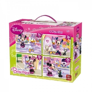 Puzzle 4 in 1 Minnie Mouse (12,16,20,24 piese) King,