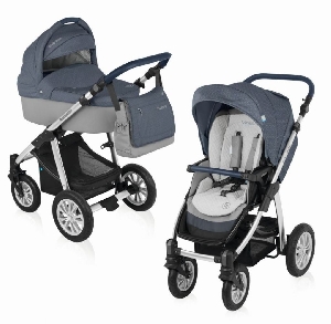 Carucior 2 in 1 Dotty Baby Design, Blue