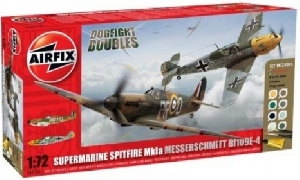 Kit constructie Set Supermarine Spirtfire si Messerschmitt M109E AirFix,