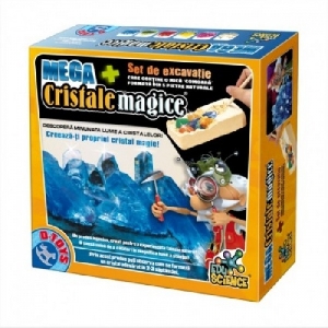 Mega Cristale Magice + Set de Excavatie D-Toys,