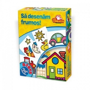 Set creativ Sa desenam frumos D-Toys,