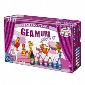 Set de decorat geamuri - Animale D-Toys,