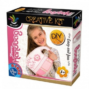 Set de cusut - Geanta cu motive florale D-Toys,