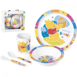 Set pentru masa melamina Lulabi, Winnie the Pooh