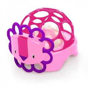 Primul meu Elefant Roz Rollie Rattles Oball,