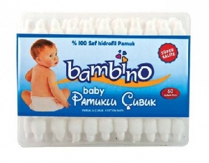 Betisoare pentru urechi cu sistem de protectie Bambino,