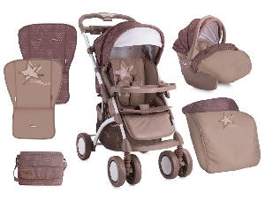 Carucior 3 in 1 Apollo Bertoni, Beige Star