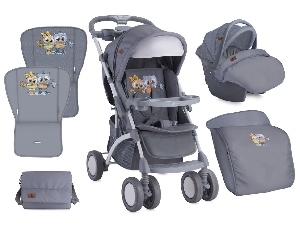 Carucior 3 in 1 Apollo Bertoni, Grey Baby Owls