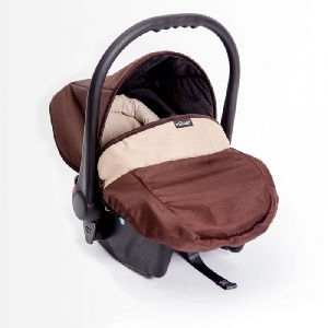 Cos auto Carlo cu Isofix Mikado, Beige/Brown (214)