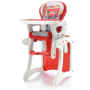 Scaun de masa multifunctional HB EuroBaby, Rosu