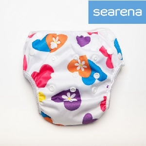 Pachet 1 - scutece de inot cu insertie absorbanta Searena, Hearts