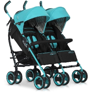 Carucior pentru gemeni Duo Comfort Easy Go, Malachite