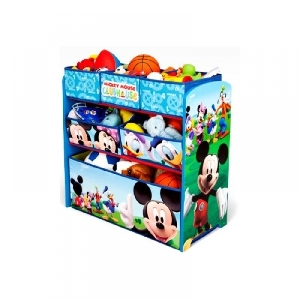 Organizator jucarii cu cadru din lemn Disney Delta Children, Mickey Mouse